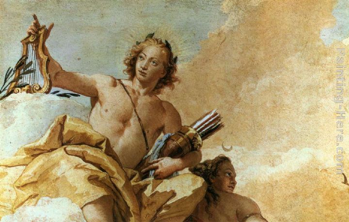 Apollo and Diana painting - Giovanni Battista Tiepolo Apollo and Diana art painting